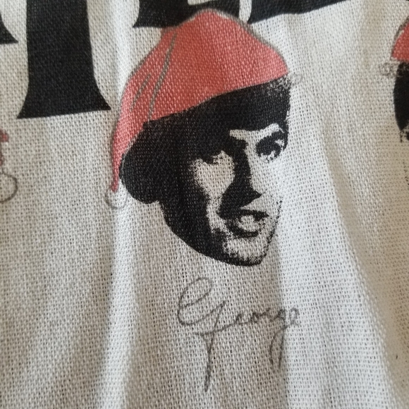 ❌️❌️SOLD❌️❌️The Beatles Cream Colored Cotton Tote Bag - Picture 5 of 8